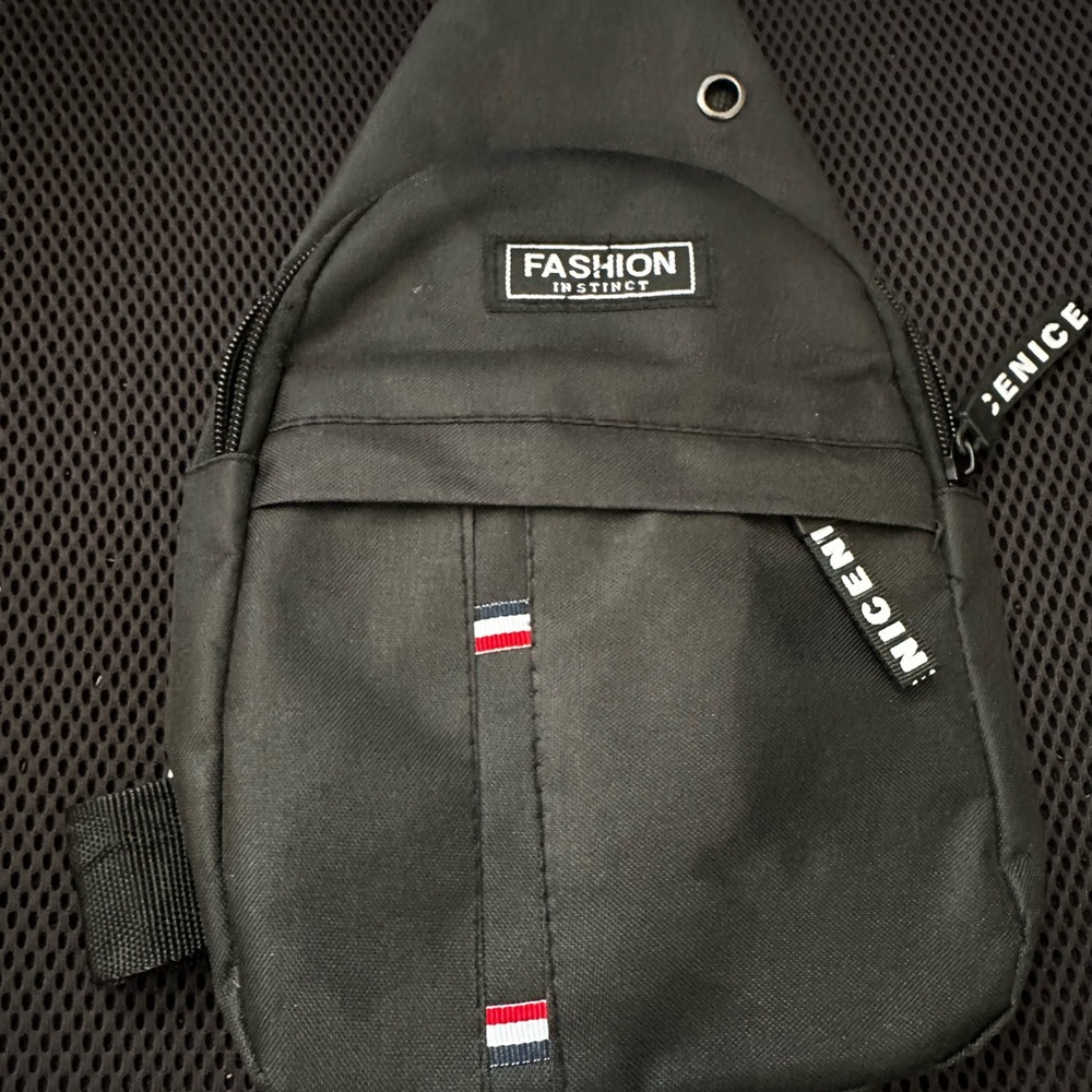 Black Men's Crossbody Bag